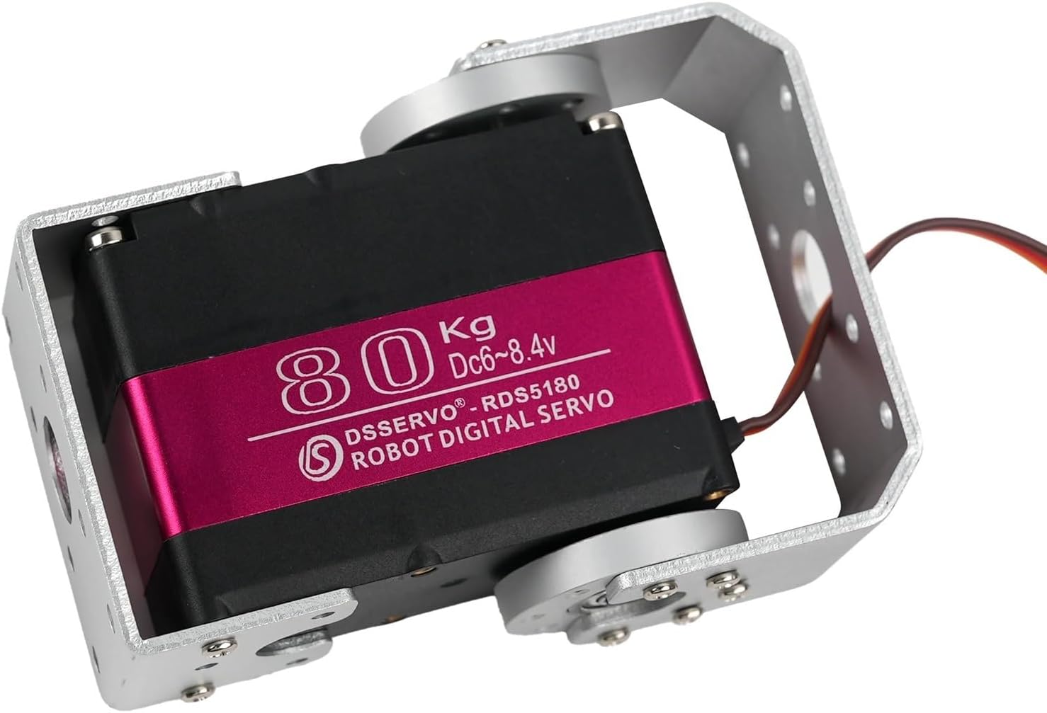 80kg High RDS5180 Dual Axis Digital Servo Motor Steel Gears Metal 180°/270° Servos DIY Toys Parts for RC Car Robot Model(2pcs 270 Degree)