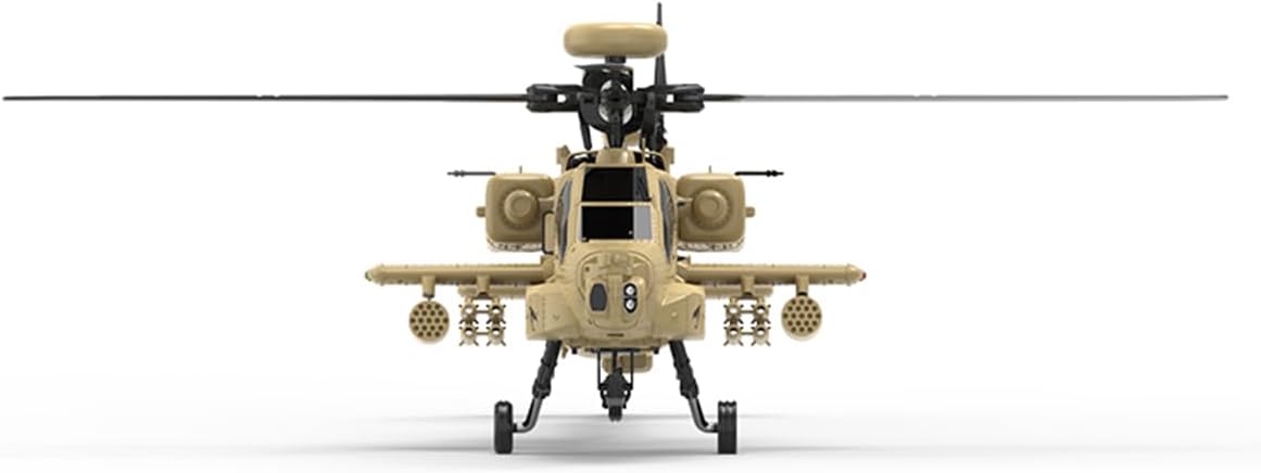 YU Xiang F11-N AH64 RC Helicopter for 16+, 1/32 Scale 2.4G 6CH Coaxial Dual Rotor 6G/3D RC Helicopter Model, with Optical Flow Altitude Hold (RTF Version)