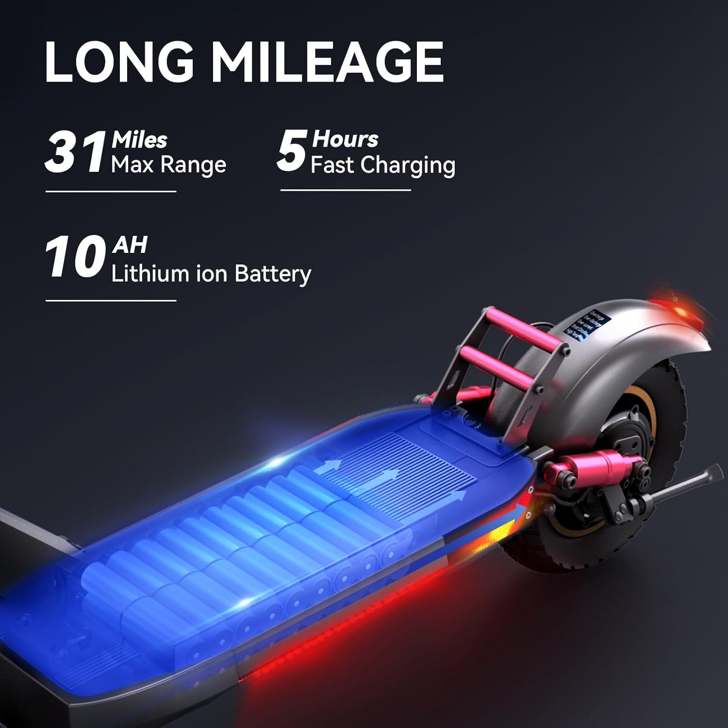 Aoniu M4 Electric Scooter for Adults with seat Fast 25-30 mph Speed Off Road Heavy Duty 300 lbs 10 inch Foldable e Scooter Mobility Folding Bike for Girls Men Teens 31-37 Miles Long Range e Scooters