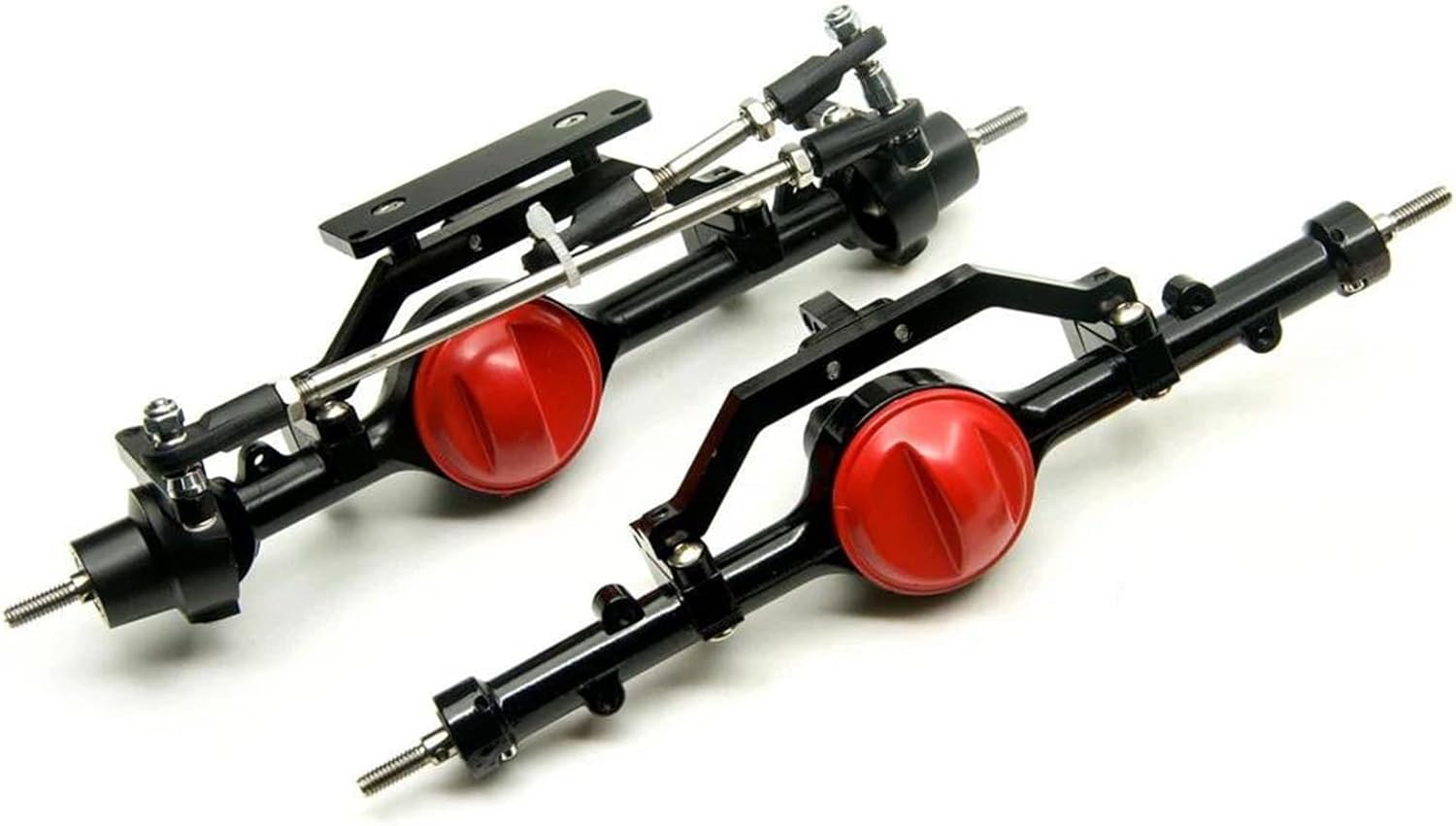 RC Vehicle Axles Compatible with Axial SCX10 D90 D110 1/10 RC Crawler Car Upgrade Parts Accessories Complete Aluminum Alloy Front Rear Axles(1Set)