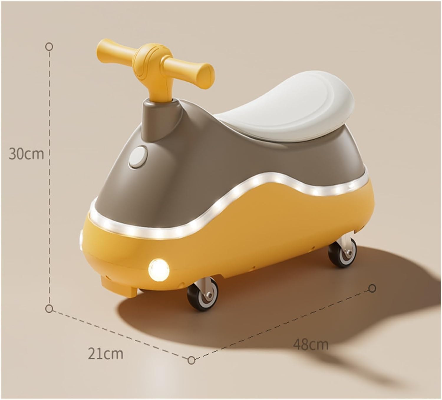 Wiggle Scooter Wiggle Car for Kids 4 Wheels Swing Car with Lights Music Anti-Rollover Ride On Toys for Indoor Outdoor(Purple)