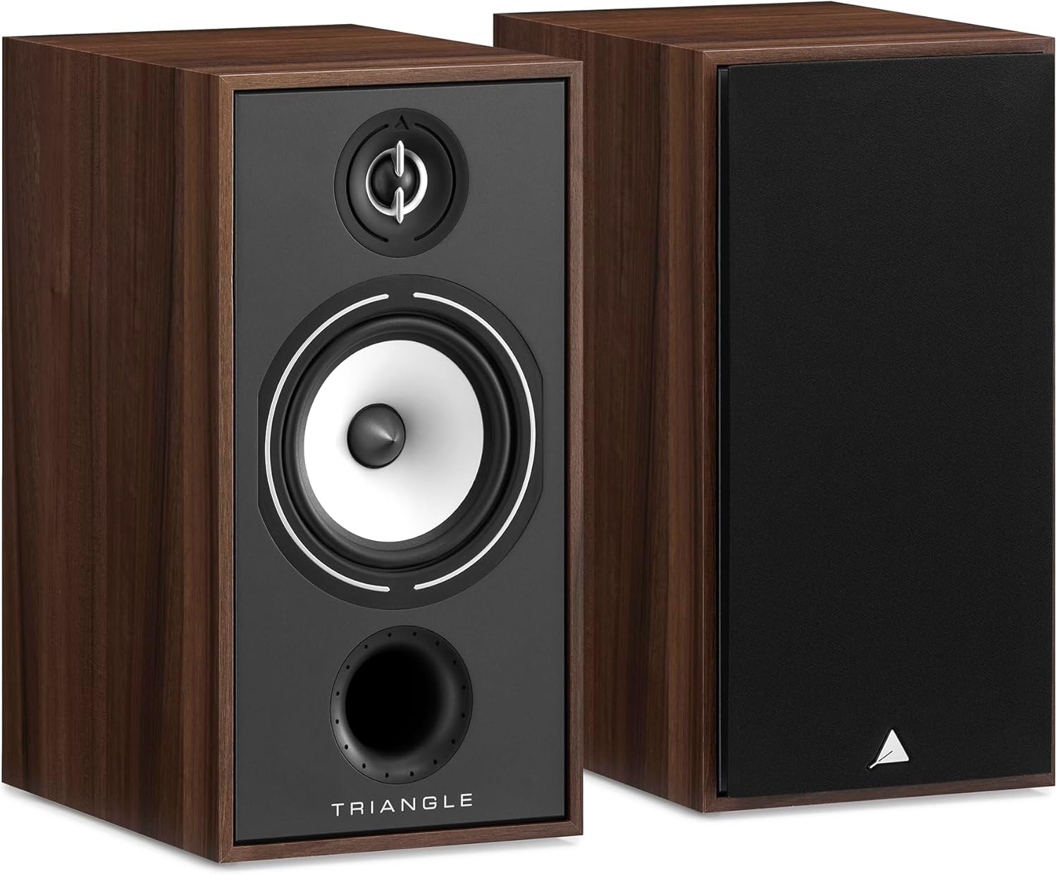 triangle - Hi-Fi Borea BR04 - Bookshelf Speaker - Power handling 110W - Output 91 dB/W/m - Surround Compatible for Home Cinema - 220 x 425 x 314 mm - Chestnut (Pair)