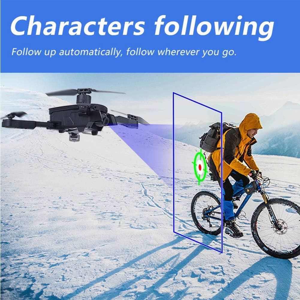 Dronewith 4K HD Camera Live Video 120deg Wide-Angle WiFi RC Nano Quadcopter w/Altitude Hold Headless Mode 3D Flips One Key Return and Speed Adjustment Black 1080P (Black 720p)