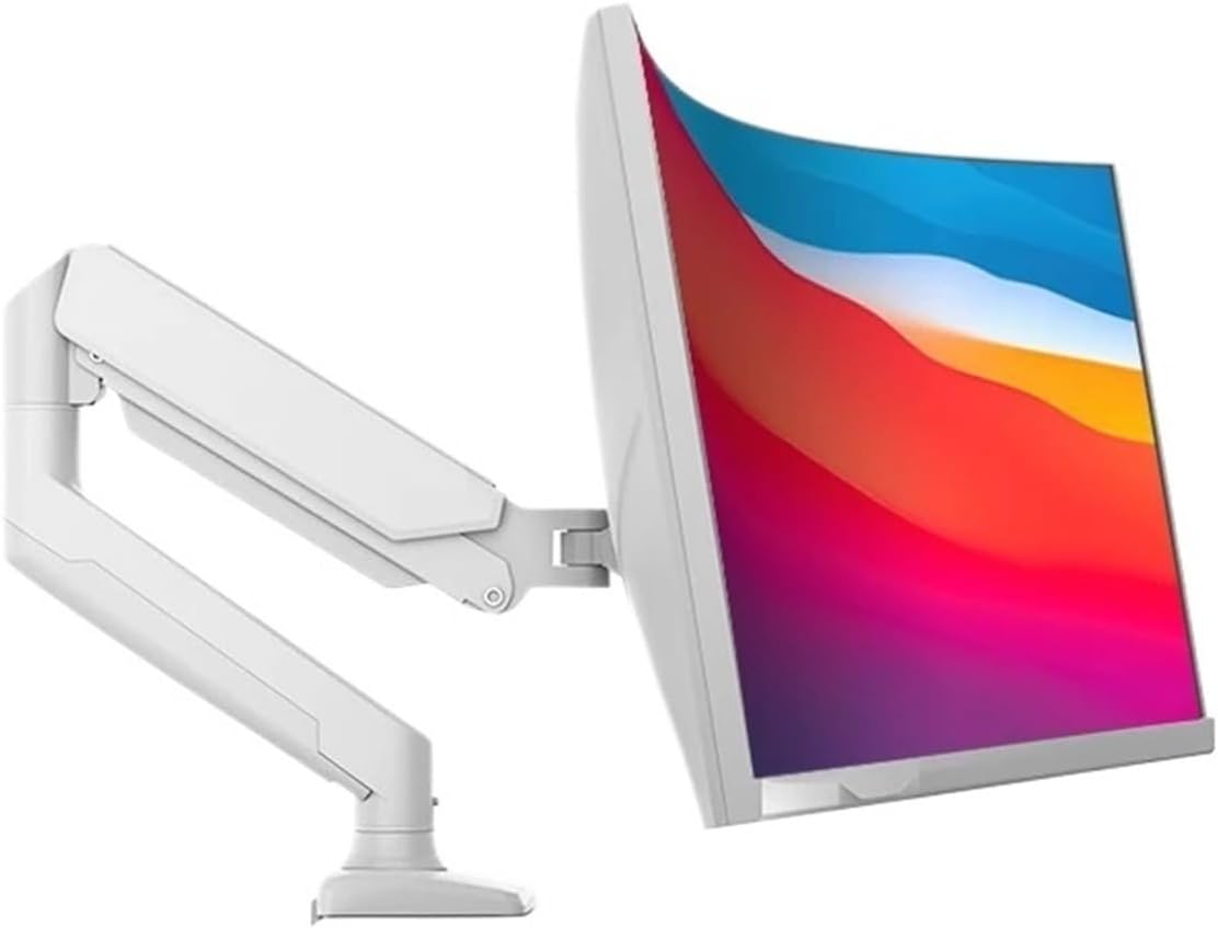 Monitor arm bracket suitable for 13-inch-32-inch 2-9 kg (4.4-19.8 lbs) screen desktop desktop mounting bracket monitor supports 360° adjustment(White)