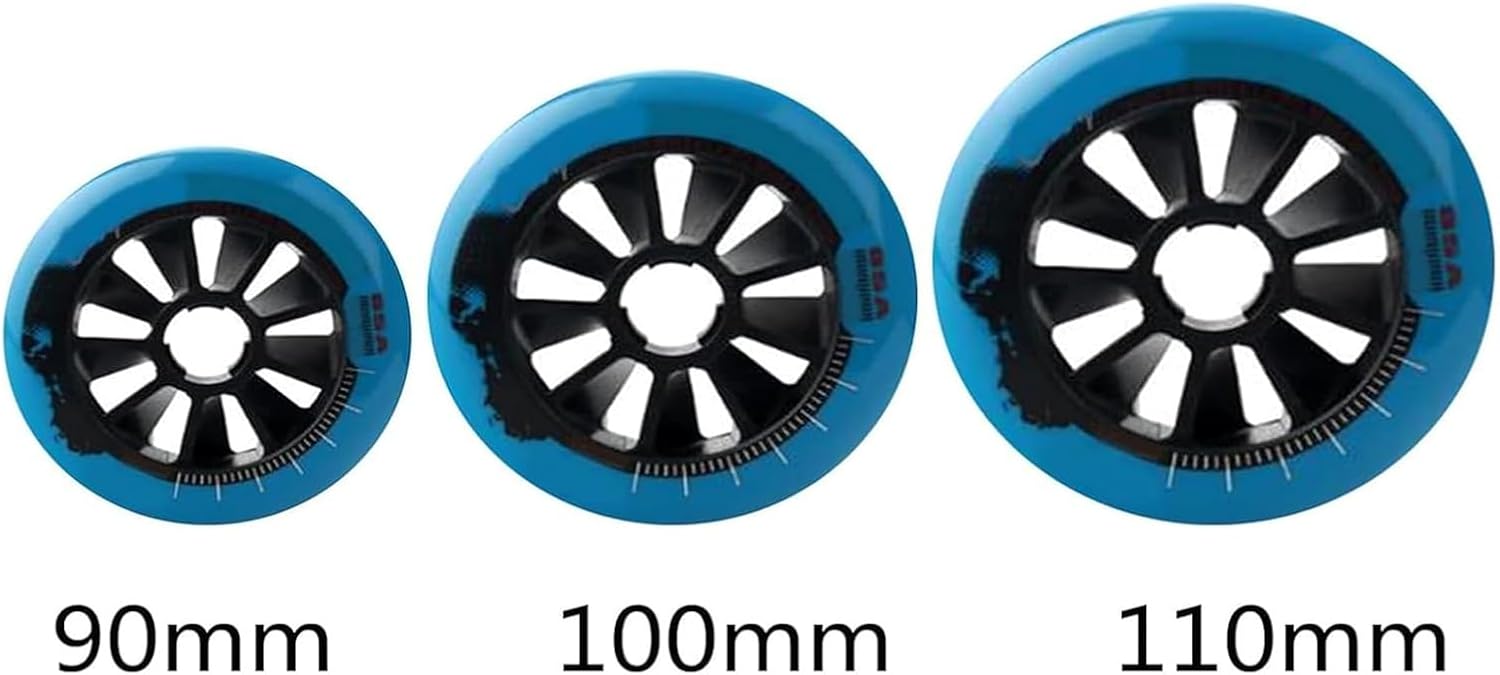 Inline Skate Wheels Indoor Outdoor Inline Skate Replacement Wheel 90Mm 100Mm 110Mm Speed Skate Wheels 8 Pcs