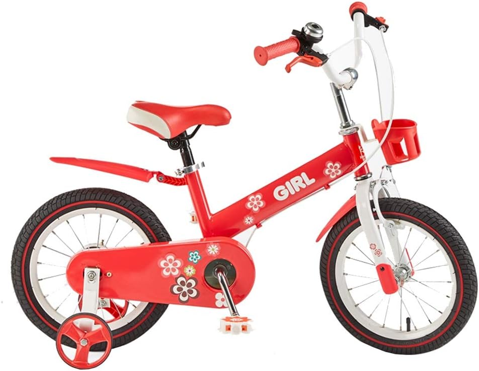 Children's Bicycles, Boys and Girls Bicycles, Sizes 12 Inch, 14 Inch, 16 Inch, 3 Colors,2-8years, with Stabilizer and Bracket