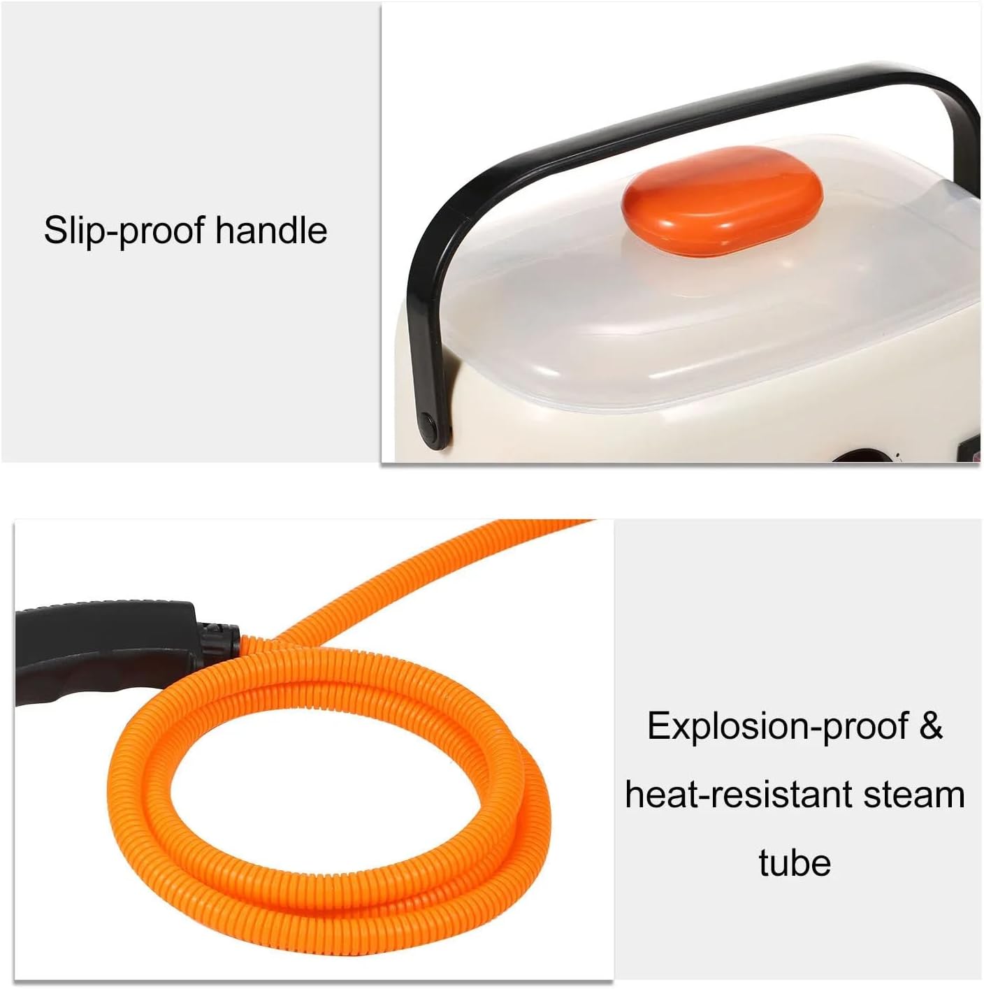 GAOQLX-RSDK 1600W Steam Cleaner High Temperature Sterilization Air Conditioning Kitchen Hood Home Car Steaming Cleaner