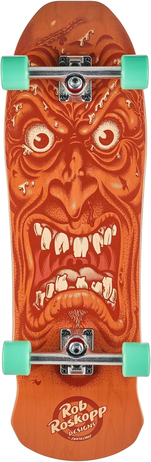 Santa Cruz Roskopp Face 9.5in x 31in Shaped Skateboard Cruzer