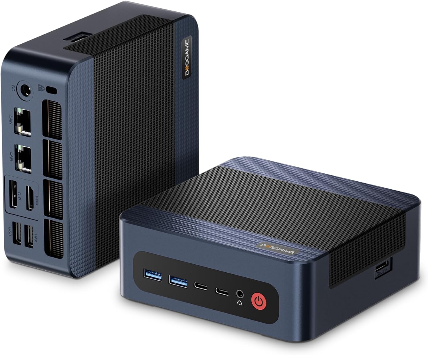 BOSGAME M4 Mini PC with Oculink, AMD Ryzen 7 8745HS Tiny Desktop Computers, 32GB DDR5, 1TB SSD, Radeon 780M for Game, Wi-Fi 6, BT 5.2, Dual 2.5GbE LAN, USB 4, 4K Quad Display