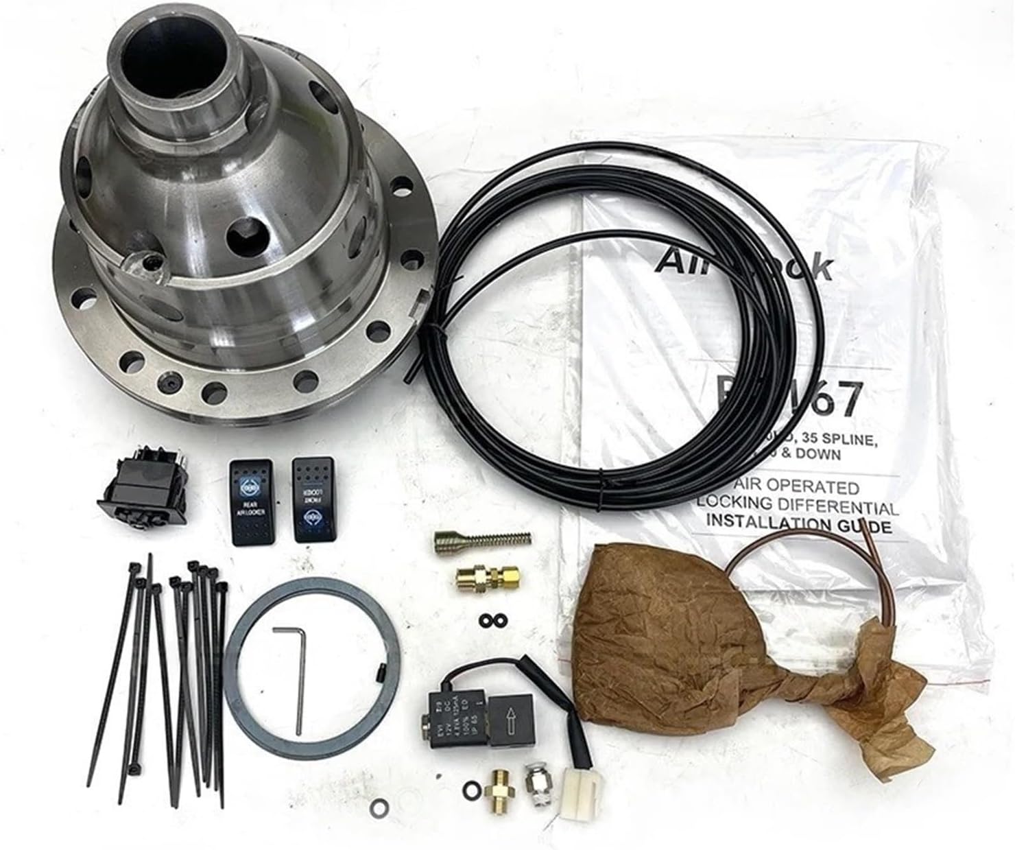 4x4 Offroad RD167 Air Locking Differential Compatible For Ford F250 F450 F550 Pickup Compatible For Chevrolet Suburban/Dodge RAM 2500 3500