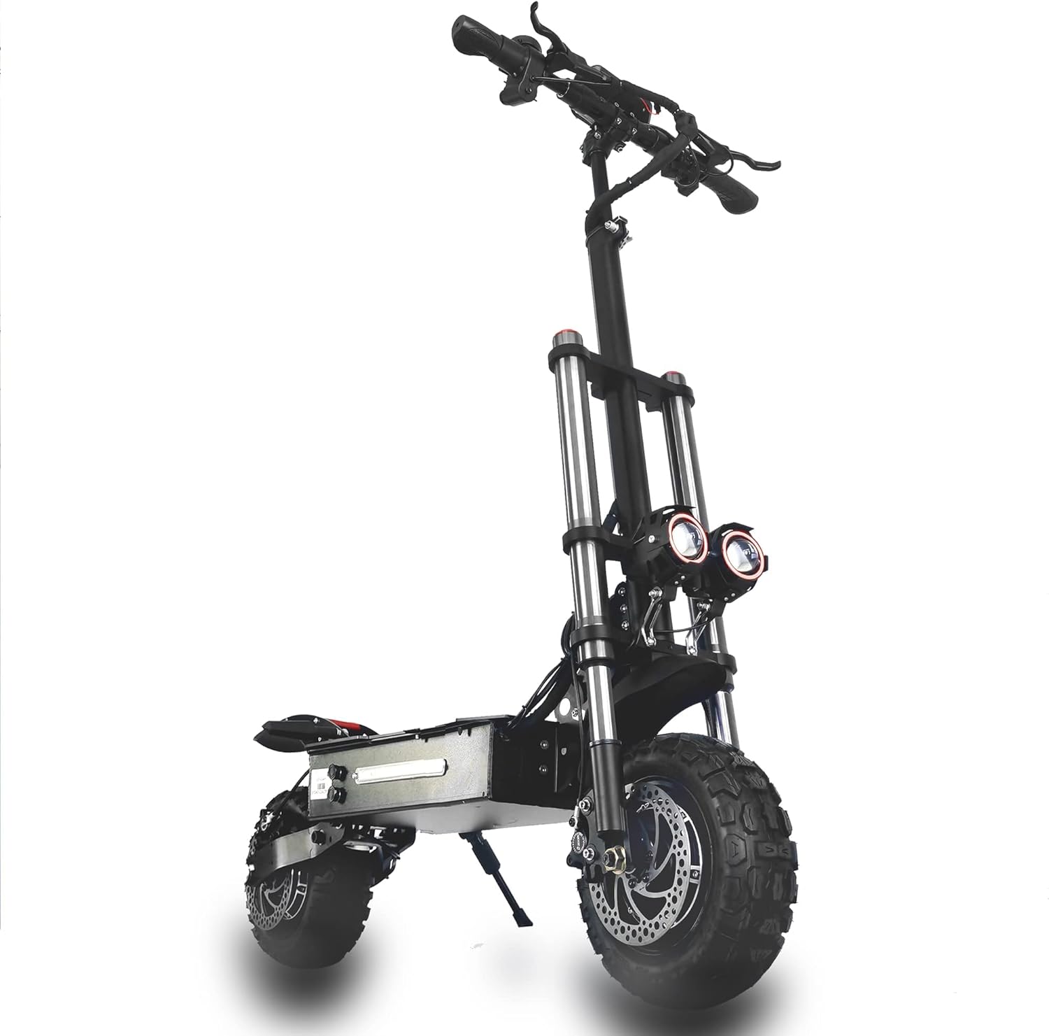 S3-11 Fast Scooter Electric for Adults with Seat Top Speed 50 mph Foldable Off-Road Pro E Scooter 6000W Dual Motor 11in Off Road Vacuum Tire 60V 33Ah Lithium Battery Max Range 55 Mile