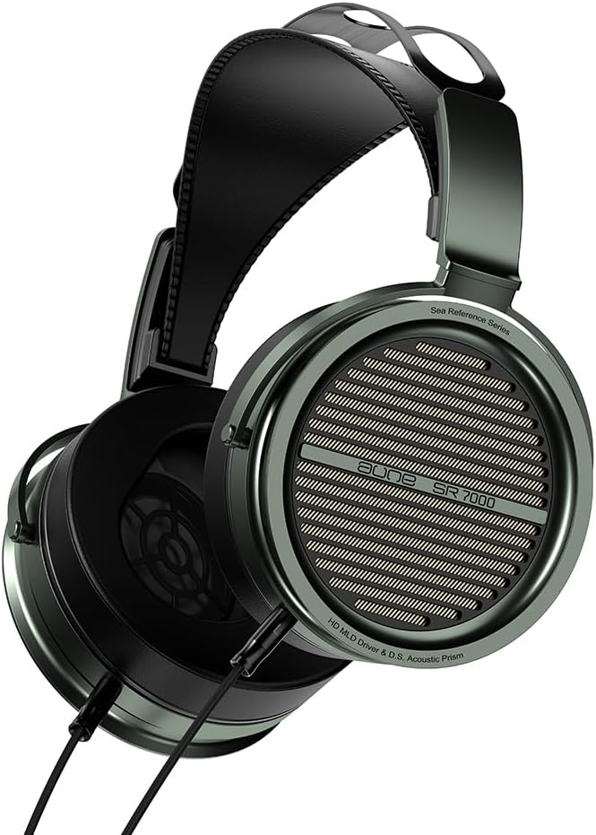 Aune SR7000 Full-Size Closed-Back Headphones with MLD Driver, Dynamic Driver, Detachable Cable, Over-Ear HiFi Hi-Res Audiophile Headphones for HiFi System, Home Audio, DAP