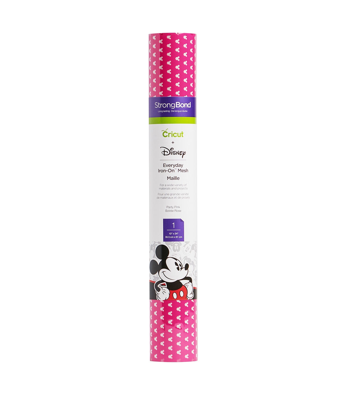 Cricut 12 x 24 Mickey Everyday Iron On Mesh Roll