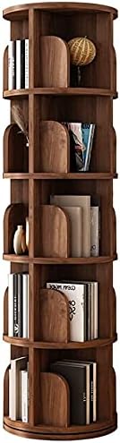Katzowen Book Shelf Organizer Rotating Bookshelves Bookcases, Small Children's Storage Shelves, Wooden Bookcases with Baffles, Bedrooms and Seating Areas (Color : 5, Size : Big)