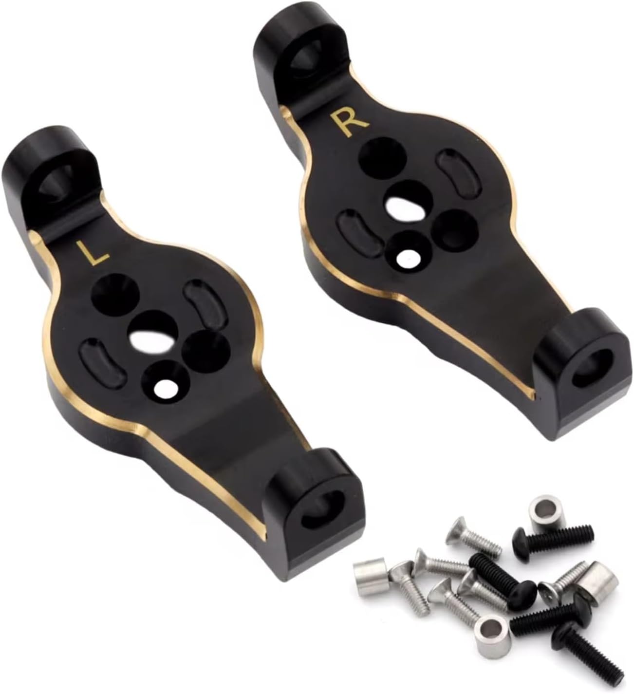 for Traxxas for TRX4 for TRX6 1/10 1 Set RC Car Portal Axle Housing Weight Upgrade Parts Black Electrophoresis RC Car Parts