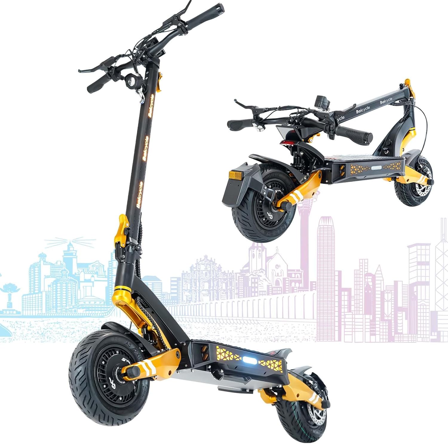 Electric Scooter for Adults, 5600W/1500W/1200W/800W Motor Fast Electric Scooter, 46/40/35 MPH Top Speed, 27Ah/20.8Ah/15.6Ah Battery, 10/11