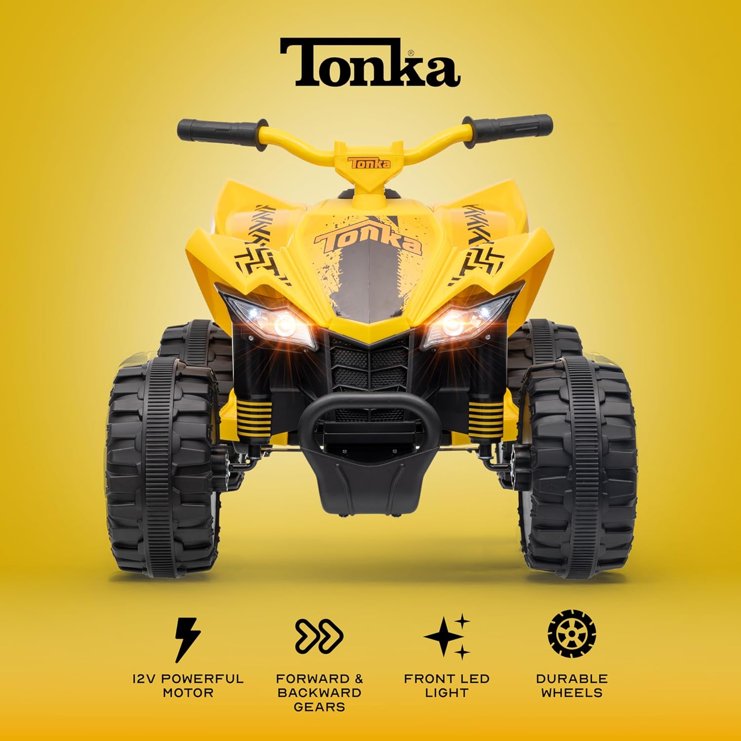 Voyager - Tonka - 12V ATV Ride On Toy, Fun and Exciting Ride for Kids, Stylish Design for Imaginative Play