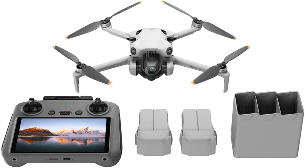 DJI Mini 4 Pro Drone Fly More Combo Plus With High Capacity Batteries, Bundle with Cleaning Kit
