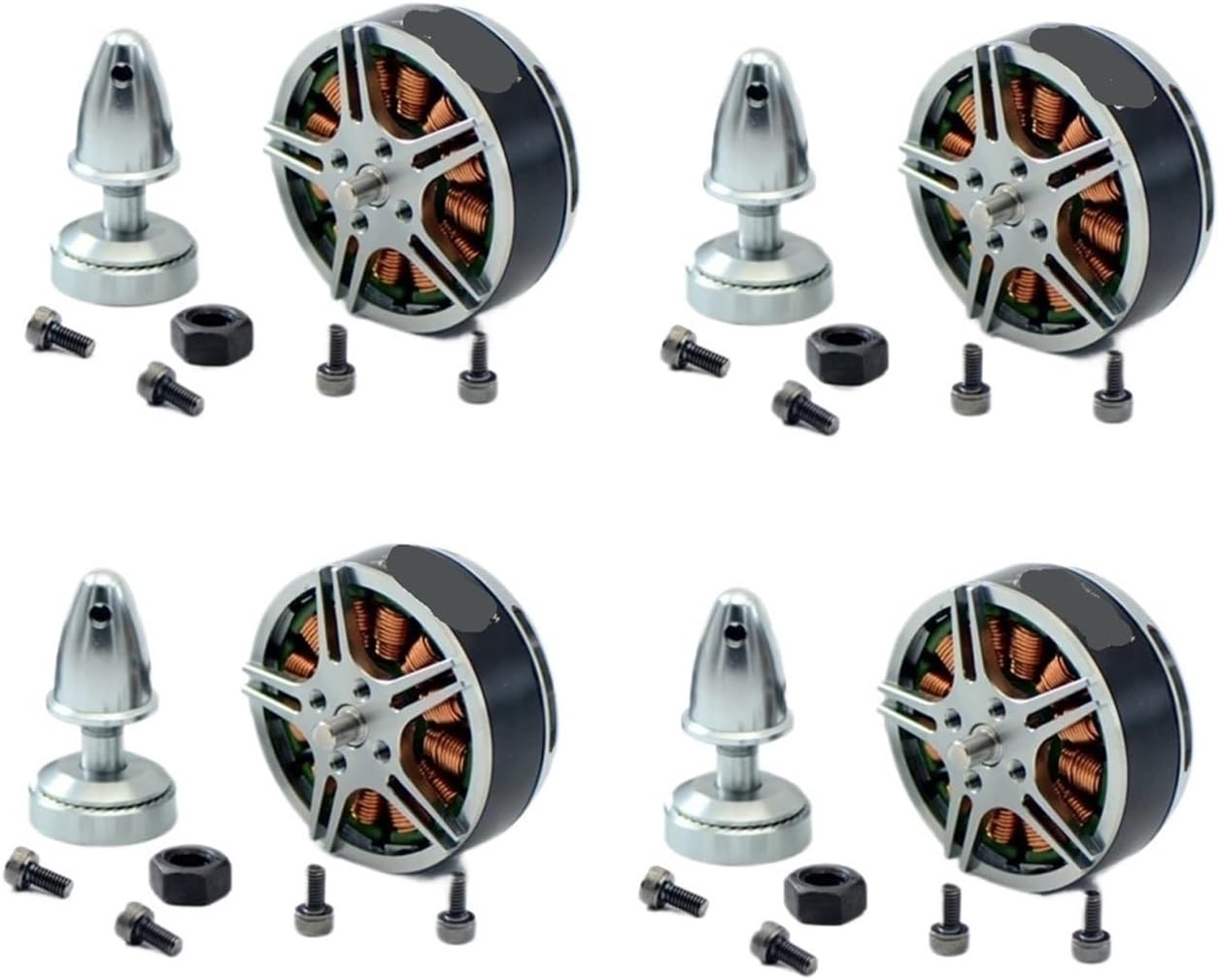 4set，Compatible For SUNNYSKY V3508 380kv 580kv 700kv Brushless Motor For RC Multicopter(V3508 700KV With Box)