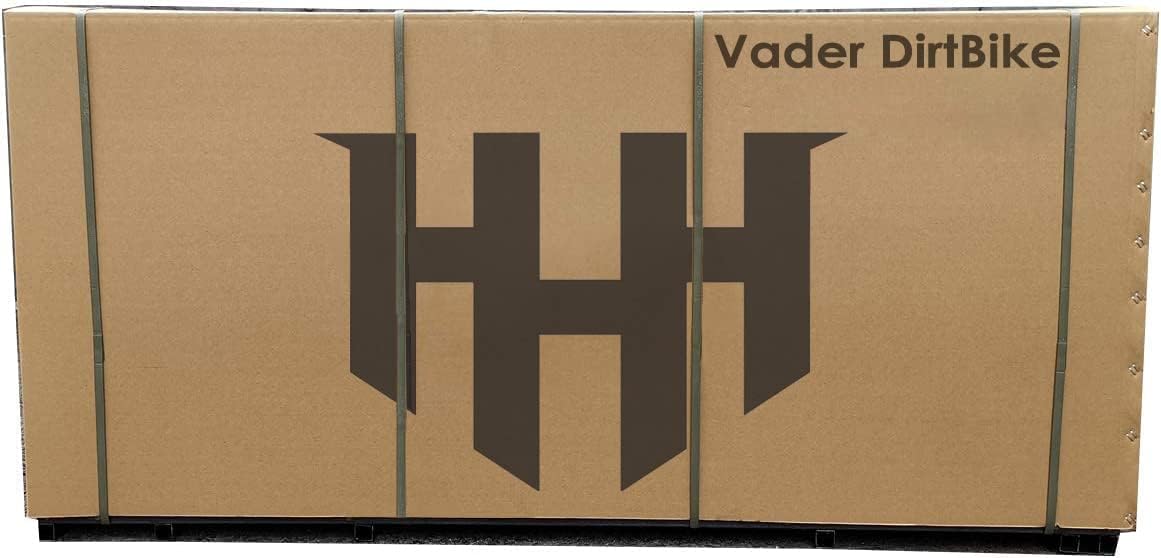 HHH 125cc Motorcycle Bike Vader 125 Street Scooter 125cc Motorcycle Gas Bike, Scooter with Big Headlights (Black) (Factory Packaged) - Large