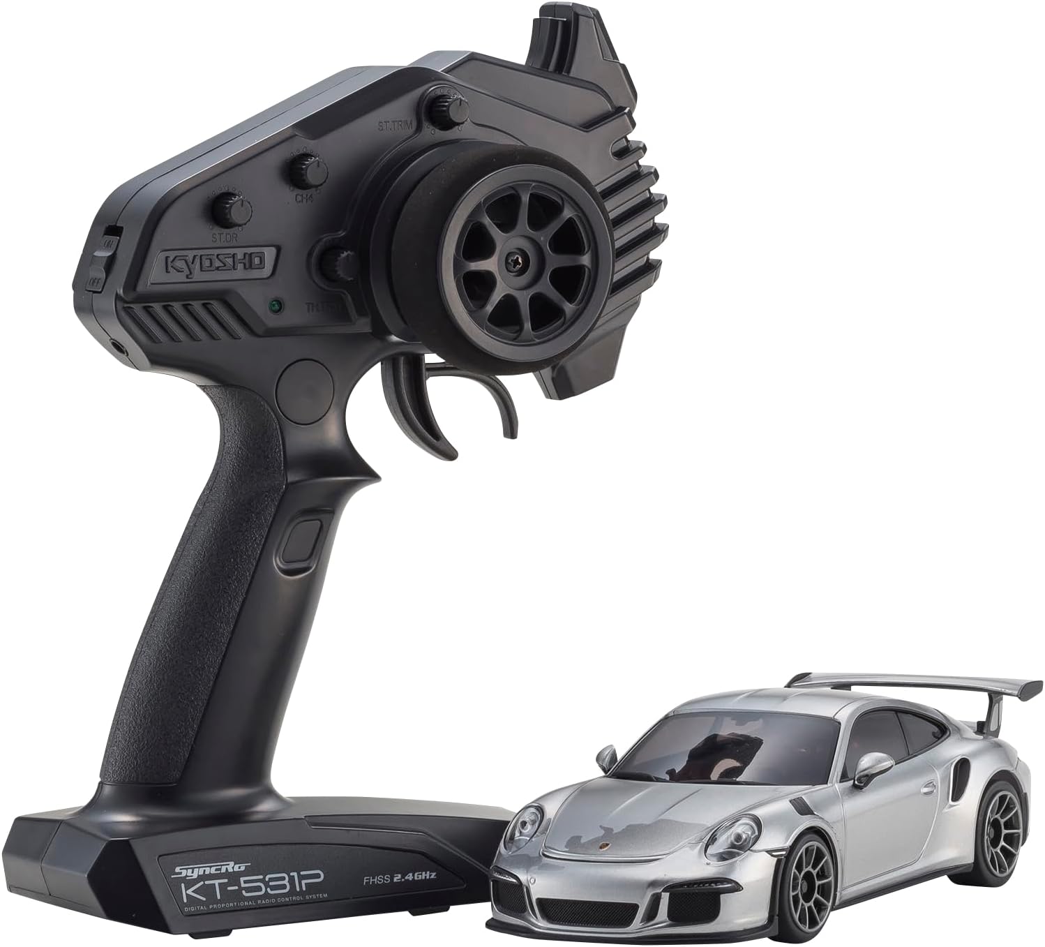 Kyosho MR04 RWD r/s Porsche 911 GT3 RS Silver Electric Radio Control 32358S