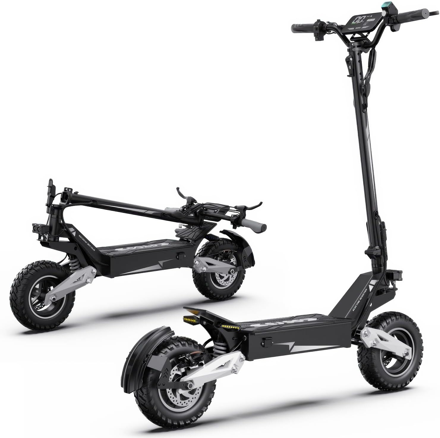 T10 Adult Electric Offroad Commuter Scooter - 30 MPH Fastest, 900W, 30-Mile Long Range, 11