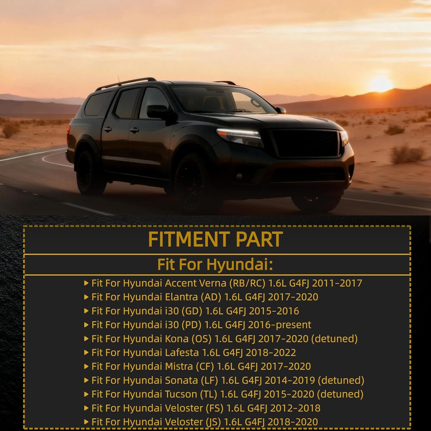 G4FJ 1.6 Engine Overhaul Rebuild Kit w/Crankshaft Con-Rods & Bearings Pistons Cylinder Head Gasket Set Fit For Hyundai Sonata Tucson Veloster Kia Soul Sportage 1.6L 2011-2022 231102B710 230412BAC0