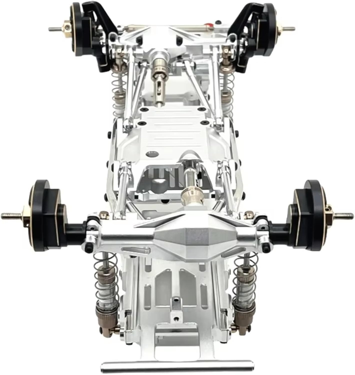 Compatible with MJX H12Y H12Y+ H12P 1/12 RC Cars Upgrade Parts Replacement Accessories Aluminum Portal Axle Set RC Front and Rear Axle(Silver,1Set)