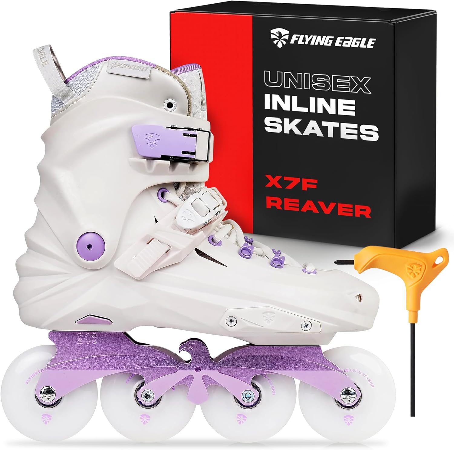 Flying Eagle X7F Reaver Adult Inline Skates Urban Professional, Roller Skate Adults, Outdoor Inline Roller Skates Shoes, in line Speed Rollerblading Skating Shoes for Men and Women