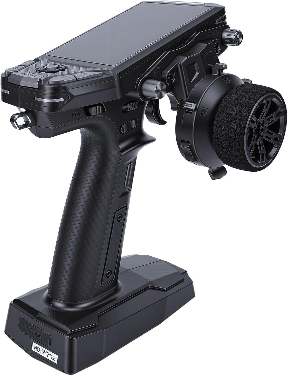 Greensen RC Transmitter, 3.5 Inch Color IPS Screen 11 Channel 2.4GHz Remote Controller with Dual Antennaes and GPS Feedback, for RC Car Boat (Black)