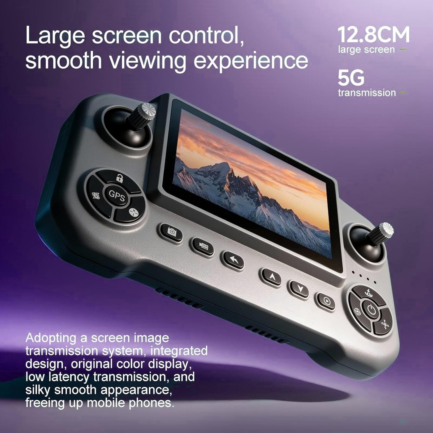 GPS Drone for Beginners & Adults - 8K Smart Beauty Camera with 90° Electric Lens Adjustment,360° LiDAR Obstacle Avoidance, 5G Screen Remote Control, Multi-Function Return, 3 High-Capacity Batteries for Extended Flight