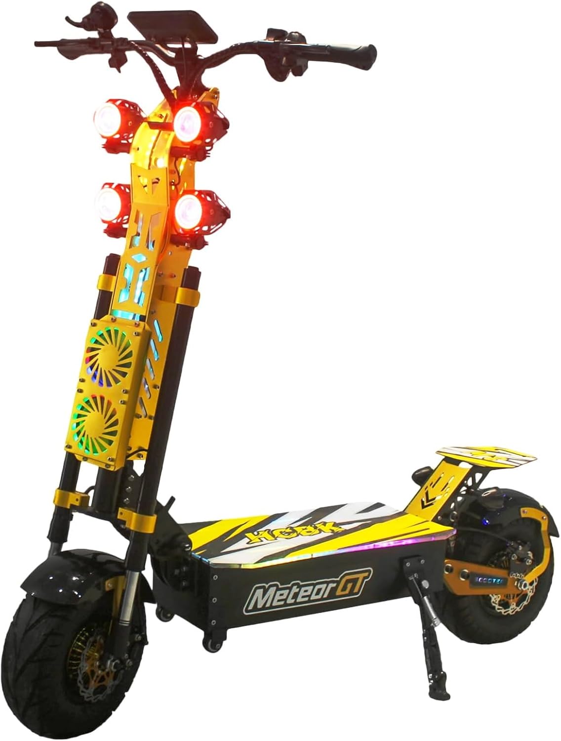 72V 40AH 10000W Foldable Dual Motor Electric Scooter for Adults with Seat 68MPH 95-Mile Range 13