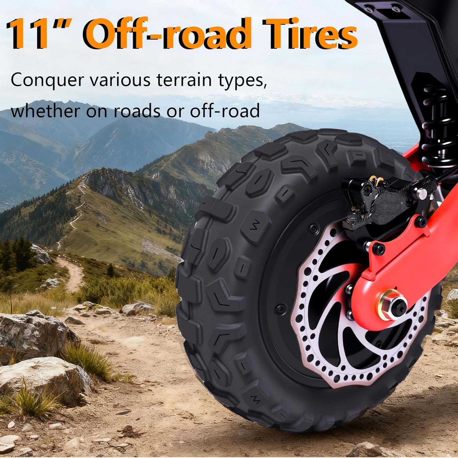 11 inch Off-Road Electric Scooter Dual Drive 6600W60V27AH Lithium Battery Intelligent Folding high-Power Small Electric Scooter