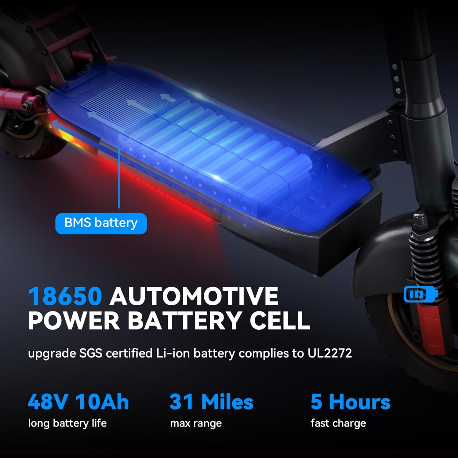 M4 Electric Scooter for Adults with seat 25-30 mph Fast Speed Heavy Duty 300+ lbs 10 inch Off Road Foldable e Scooter Mobility 31-37 Miles Long Range Bike e Scooters for Girls Men Teens