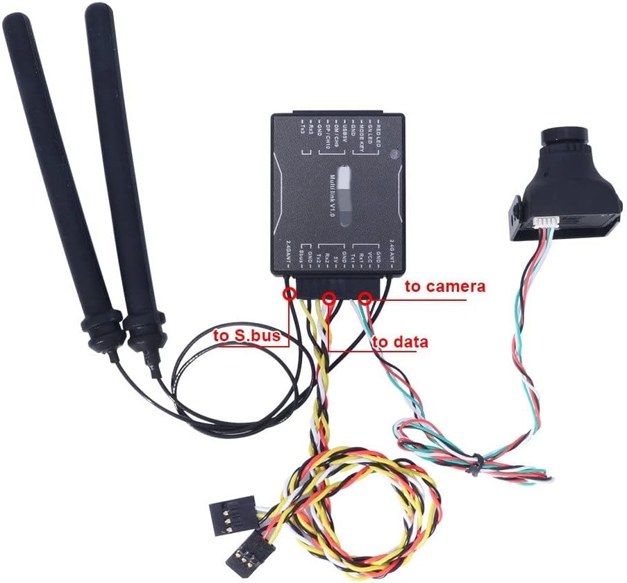 RC Helicopter Aircraft Parts for Skydroid R12 Receiver RX/SG12-RX for T12 Radio Transmitter Plant Protection Drone Assessories Replaceable Accessories (Color : 2 Pieces)