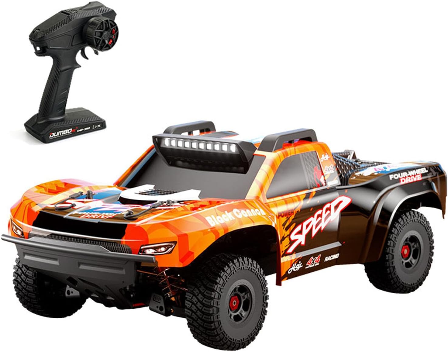 40-45KM/H 1/8 Electric RC Off Road Car C8822 RC Short Course Truck Shock Absorber Steel Drive Shafts Brushless Motor Hobby Grade Model for Adult