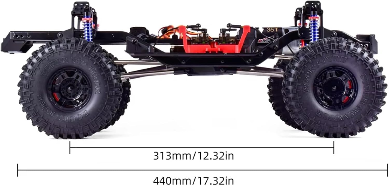 For Traxxas For TRX-4 1/10 RC Car DIY Parts RC 313mm 2-Speed Axle Transmission For Chassis Frame With Differential Portal RC Crawler Frame(With Tires)