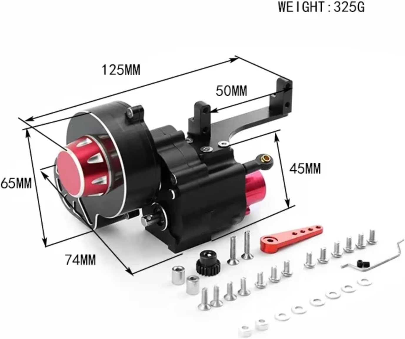 RC Gearboxes For Axial For SCX10 II III 1/10 Metal 2-Speed Shift Transmission Gearbox RC Crawler – High Torque Smooth Shifting Upgrade