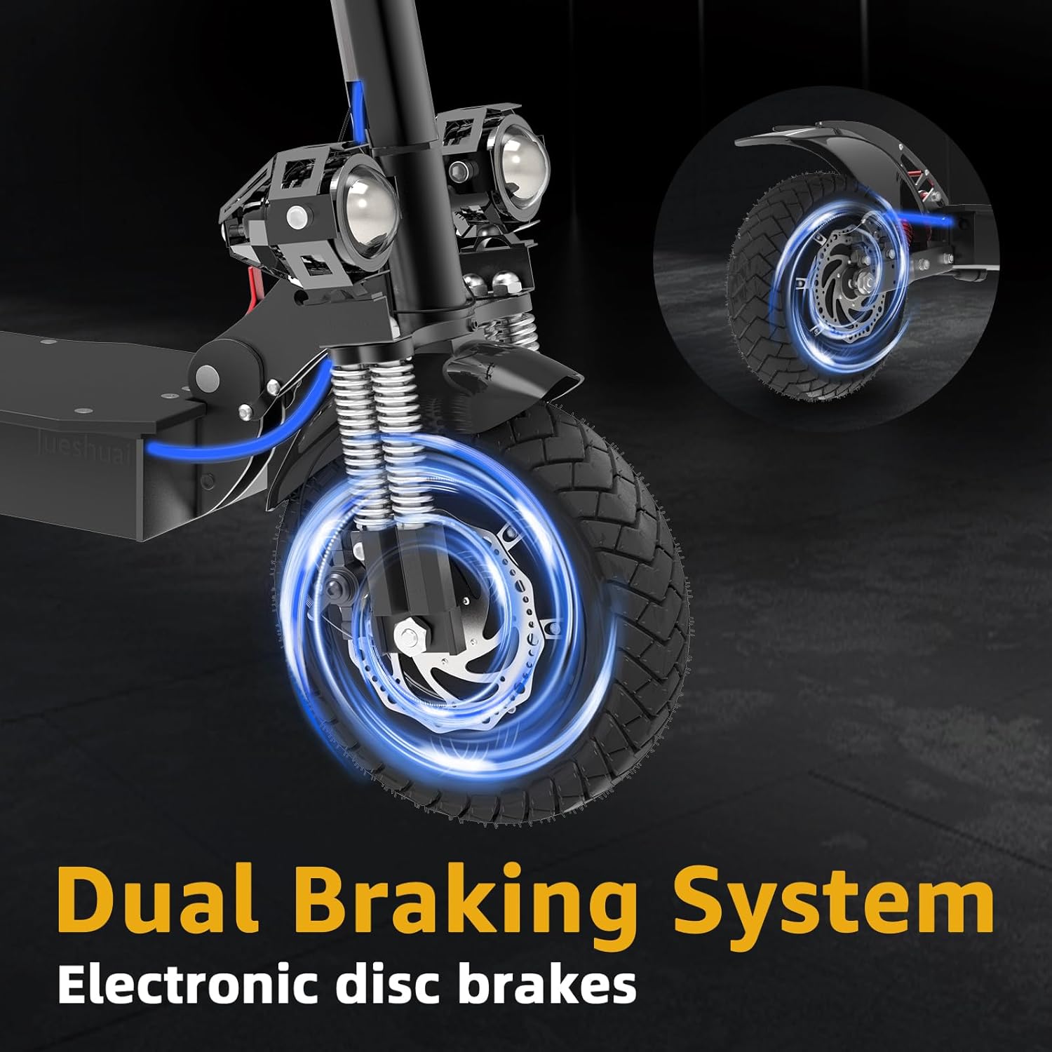 X700 Electric Scooter for Adults, 60V 3200W Dual Motor, 45 MPH Max Speed, 50miles Long Range, Dual Suspension, 10