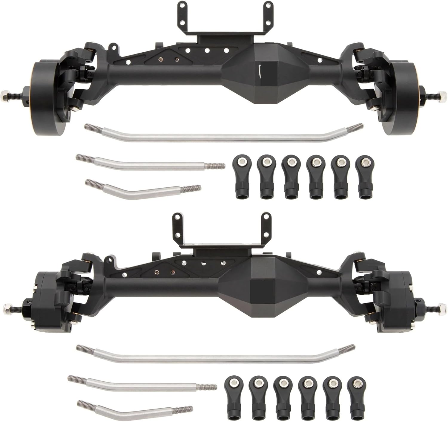 1.9 UTB 3-Section CVDs Portal Front Rear Axles 1/10 for Axial for Capra 1.9 UTB SCX10 SCX10 II confident(4WS 2 Front Axles)