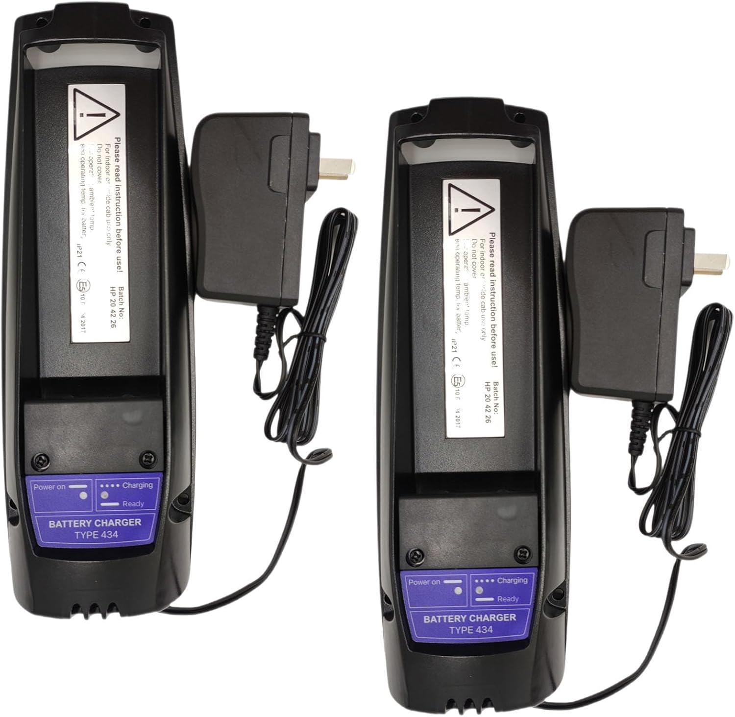 (2 Counts) AC 100-240V Battery Charger Type 434 for 7.2V Scanreco 590 960 RC400 592 593 EEA2512 RSC7220 Battery (Direct Charger)