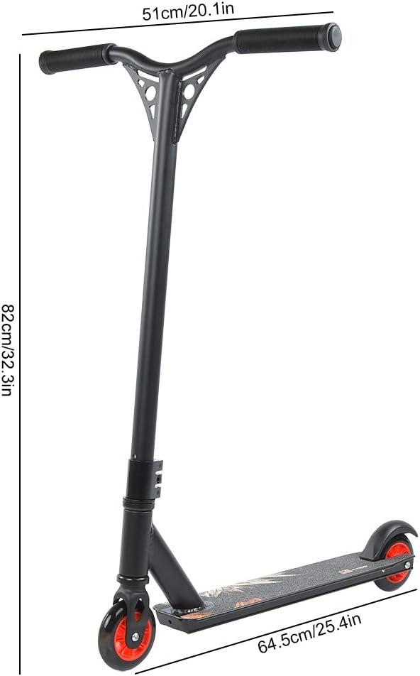 EVTSCAN Outdoor Portable Adults Children 360 Degrees Stunt Scooter Fixed Bar Push Kick Scooters