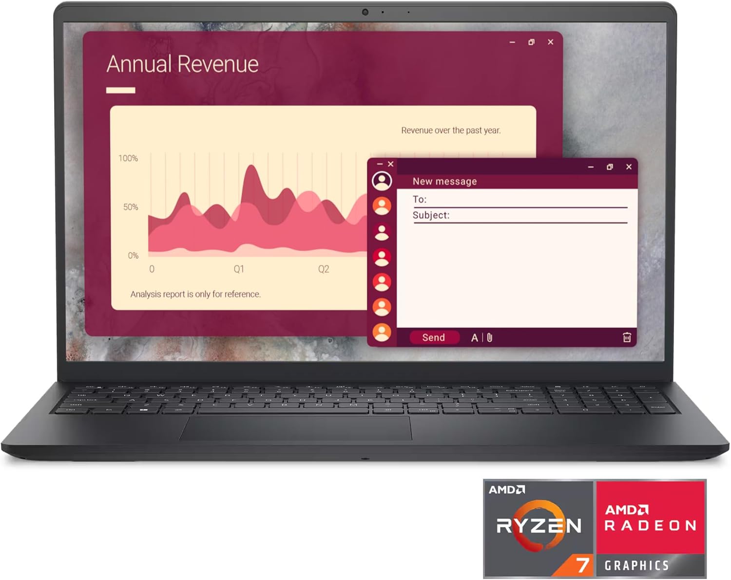 Dell Inspiron 15 Touchscreen Laptop Computer, Copilot AI, AMD Ryzen 7 7730U (>i7-1355U), 15.6'' FHD WVA, 32GB RAM + 2TB SSD, Long Battery Life, Windows 11, AMD Radeon Graphics, w/Accessories