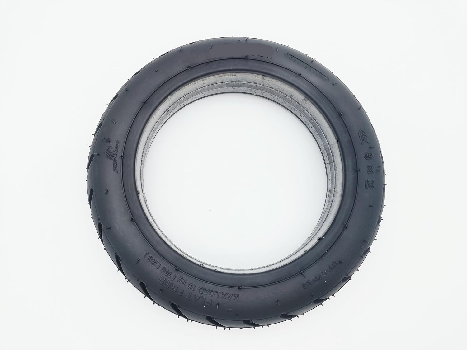 Motorized Scooter Tyre for Nine/bot KickScooter E22 E25 E45 Electric Scooter Parts 9 * 2 Front Rear Wheel Solid Tire Replacement Accessories Motorized Scooter