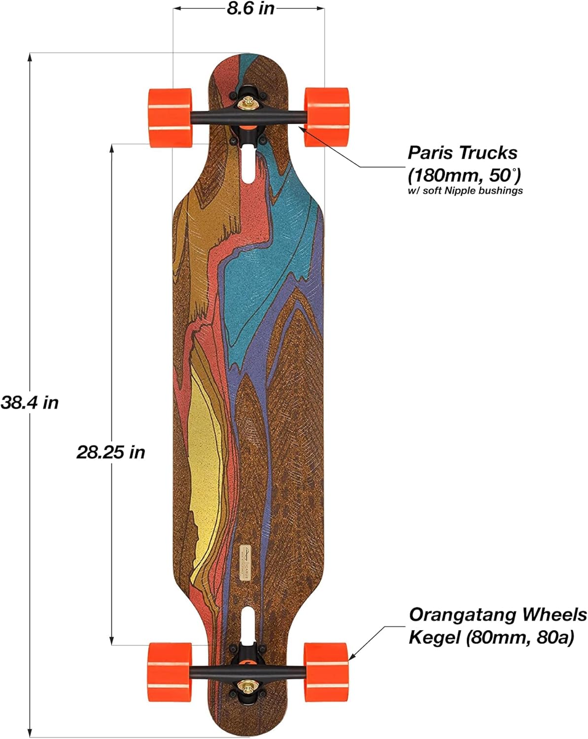 Loaded Boards Icarus Bamboo Longboard Skateboard