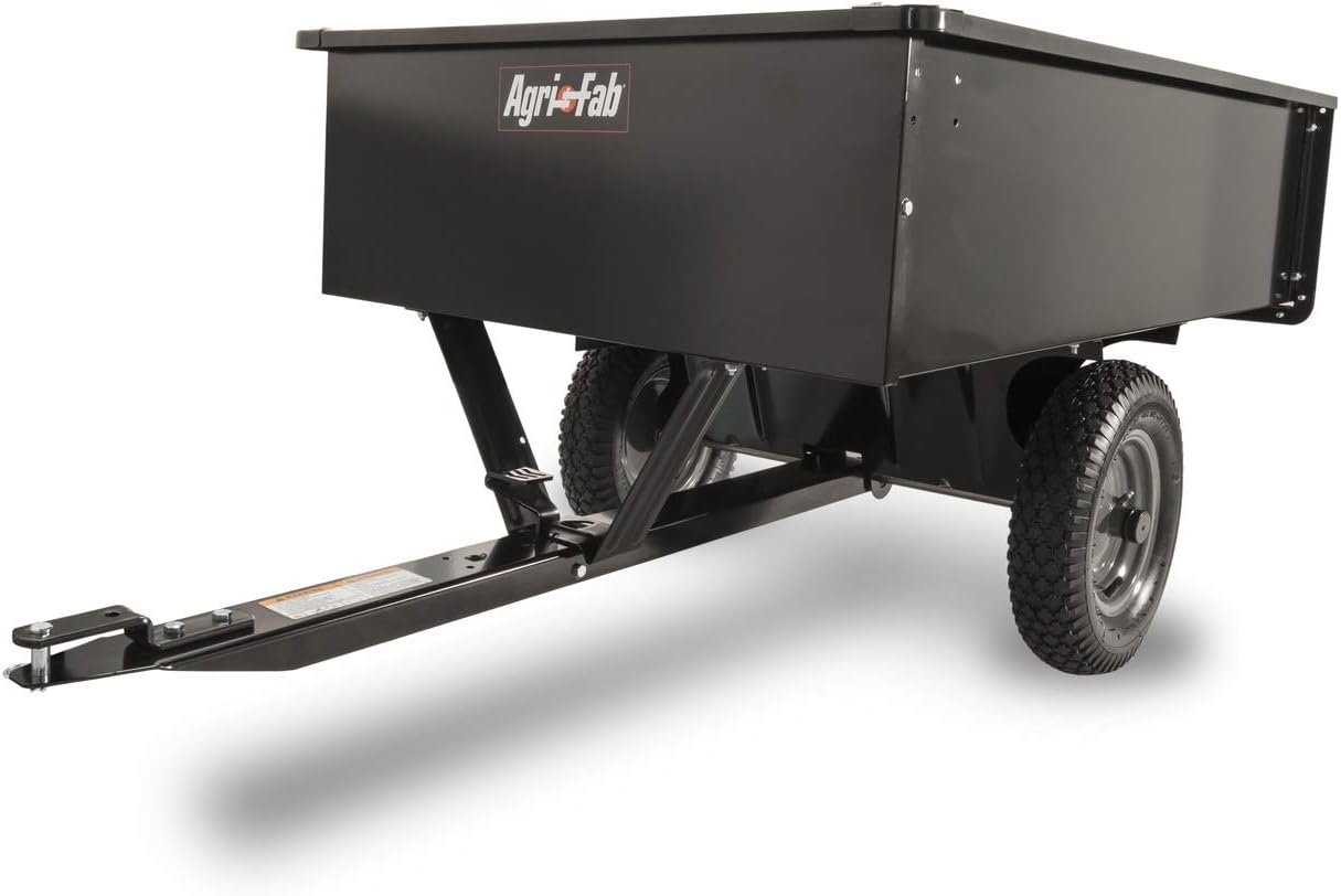 Agri-Fab 45-0101 Steel Utility Lawn & Garden Dump Cart, For Riding Lawn Mowers, 12 cu ft/750# Capacity; 16
