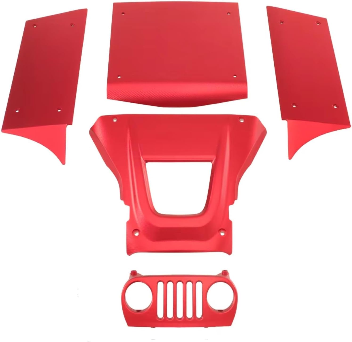 RC Repairs Models For Vanquish H10 Optic Sparco Yokohama RTR 1/10 Aluminum Roll Cage Body Plate Panel Kit RC Crawler Upgrades Parts(Silver)