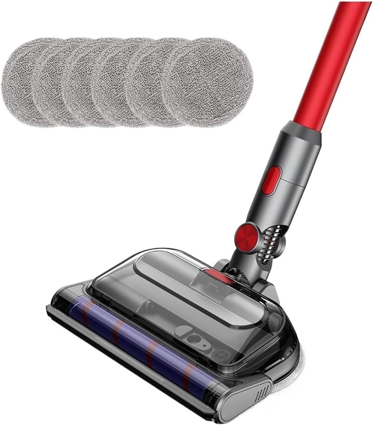 TUITA Cleaner Immaculate Brush Accessory with Water Tank Mop Pads Mopping Attachment .Compatible for Dyson. V7 V8 V10 V11 V15 Vacuum