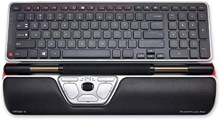 Contour Design Travel Kit Red - Ergonomic Computer Accessories for Mobile Work - Includes Laptop Stand, RollerMouse Red, Balance Keyboard, and Travel Sleeve