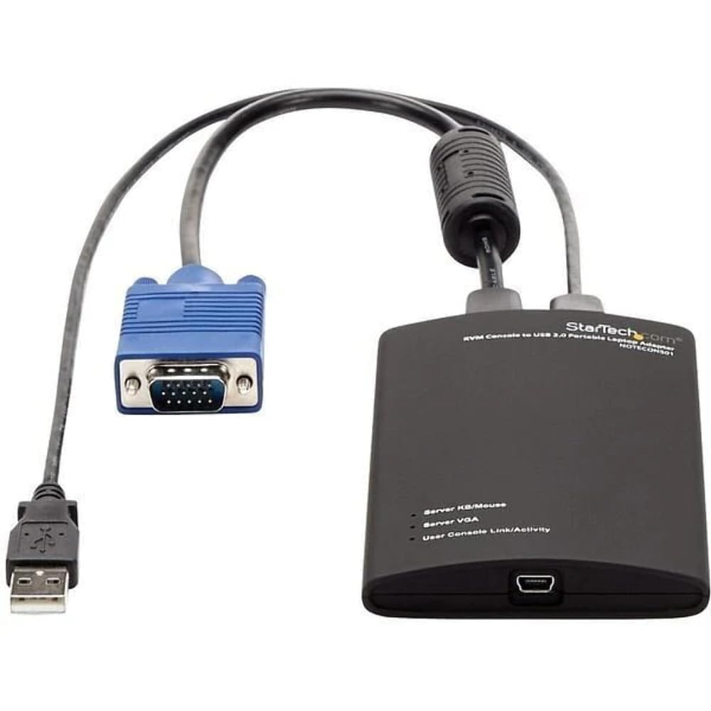 StarTech KVM Console to USB 2.0 Portable Laptop Crash Cart Adapter [NOTECONS01]
